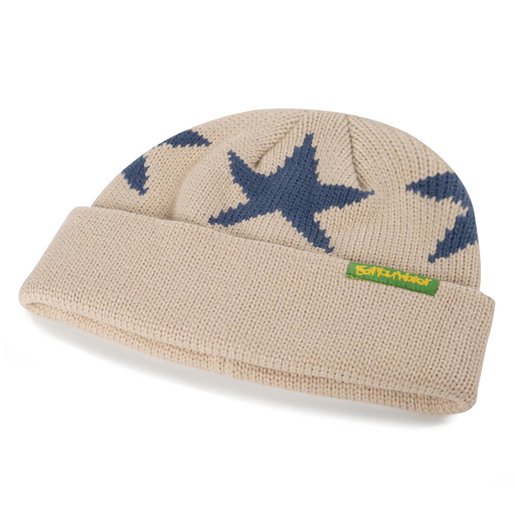 时尚的针织毛线帽