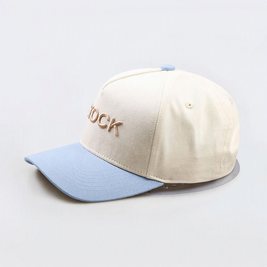 Pink Two Tone 5 Panel Baseball Cap