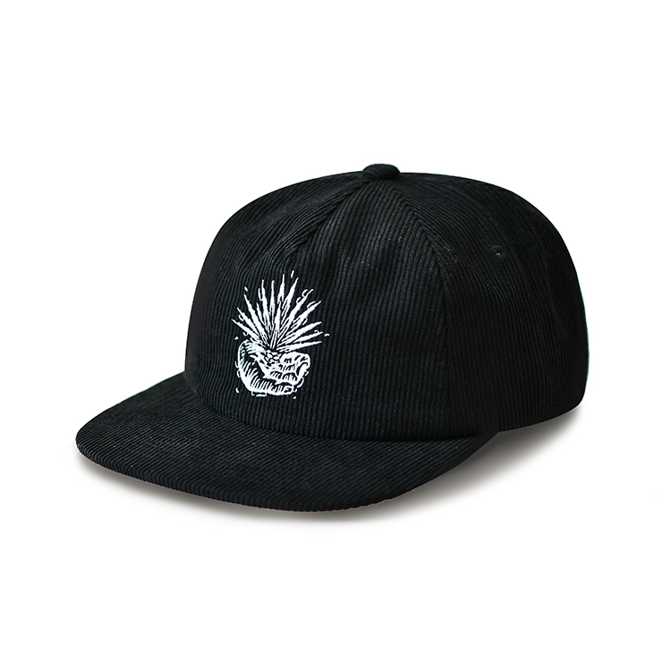 Brown 5 Panel Snapback Cap